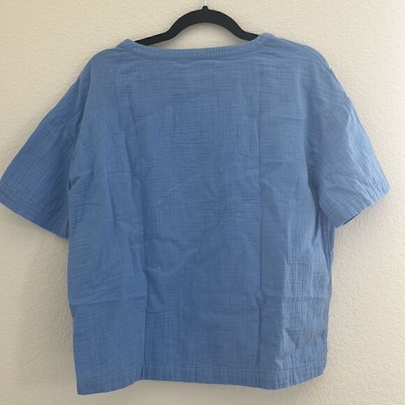 NWT Oversized Caslon Blouse with Pocket - Picture 4 of 4